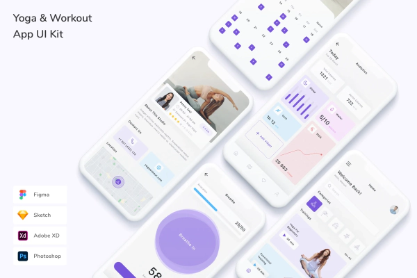 Yoga & Workout App UI Kit