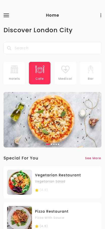 Directory Listing & City Guide App UI Kit - Screenshot 1