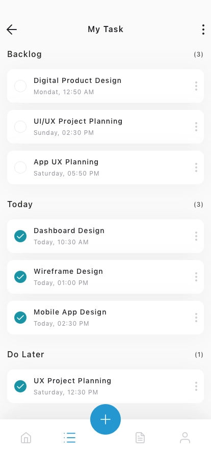 Project Management Mobile App UI Kit - Screenshot 5