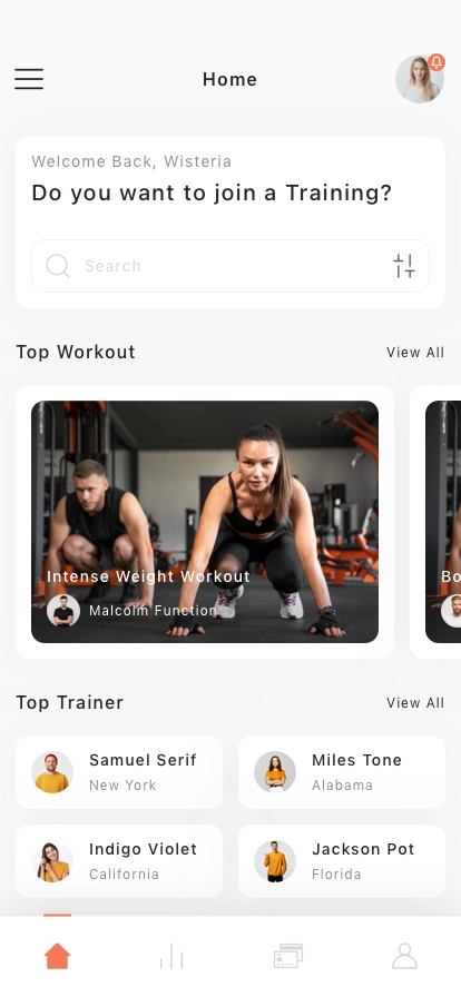 Fitness & Workout Mobile App UI Kit - Screenshot 1
