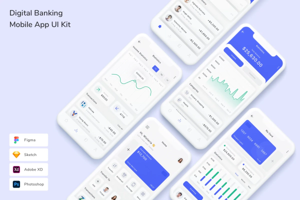 Digital Banking Mobile App UI Kit