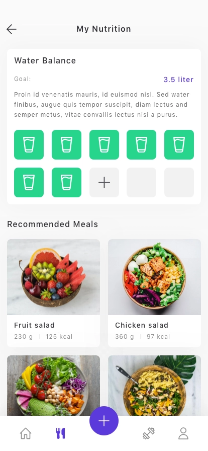 Calorie Tracker App UI Kit - Screenshot 5