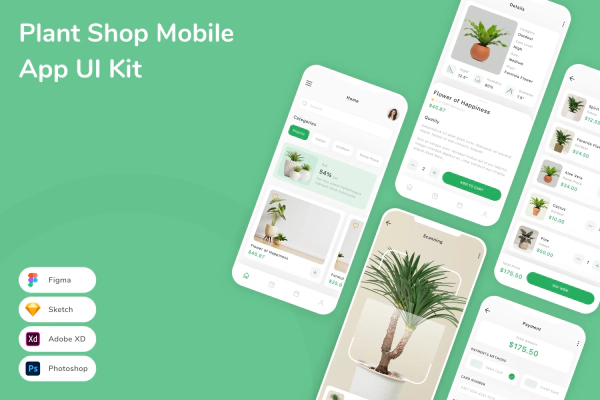 Plant Shop Mobile App UI Kit