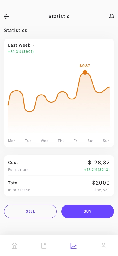 Investment Mobile App UI Kit - Screenshot 4
