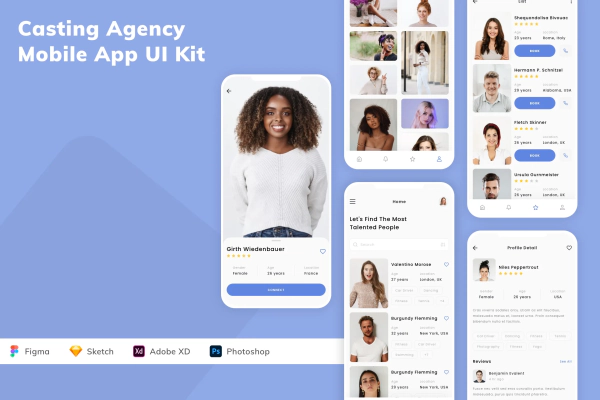 Casting Agency Mobile App UI Kit