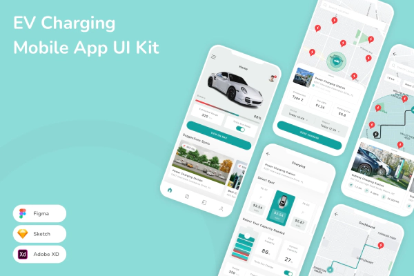 EV Charging Mobile App UI Kit