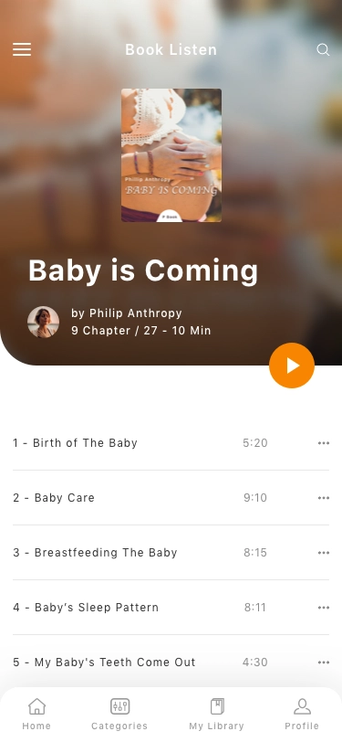 e-Book & Audio Book App UI Kit - Screenshot 19