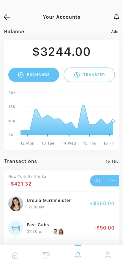 Payment Splitting Mobile App UI Kit - Screenshot 1