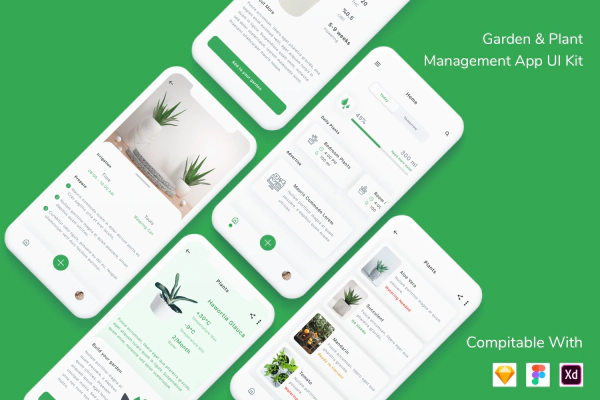 Garden & Plant Management App UI Kit