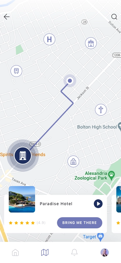 Maps Concept Mobile App UI Kit - Screenshot 1