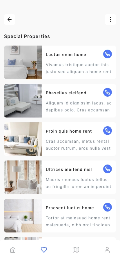Property & Real Estate Rent Mobile App UI Kit - Screenshot 5