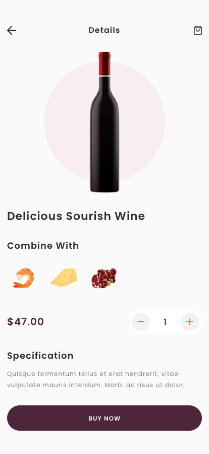 Wine Guide & Shop Mobile App UI Kit - Screenshot 5