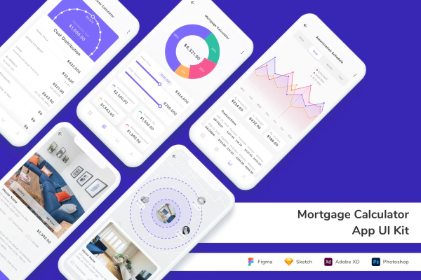 Mortgage Calculator App UI Kit