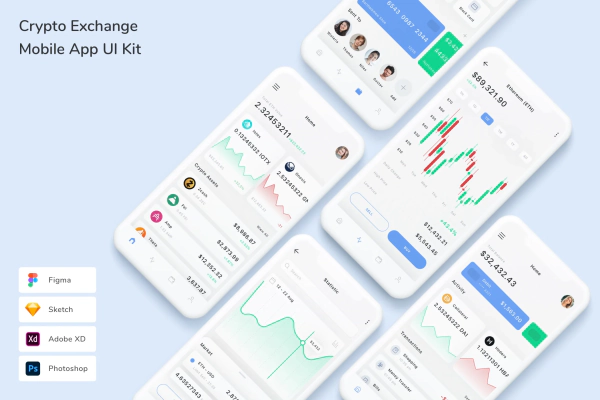 Crypto Exchange Mobile App UI Kit