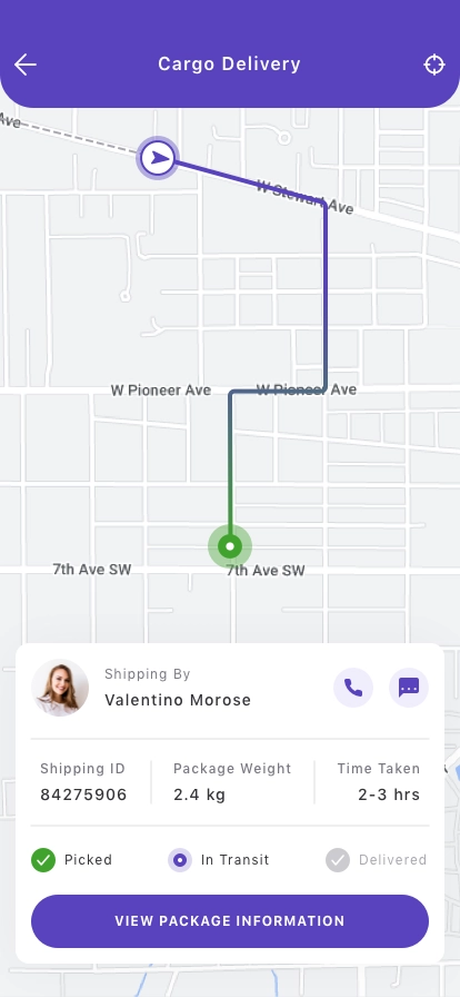 Cargo Delivery Mobile App UI Kit - Screenshot 5