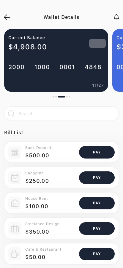 Finance & Budget Mobile App UI Kit - Screenshot 2