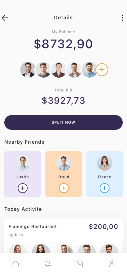 Split Bill Mobile App UI Kit - Screenshot 3