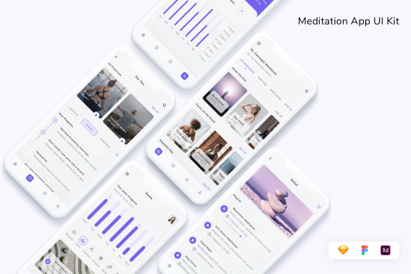 Meditation App UI Kit