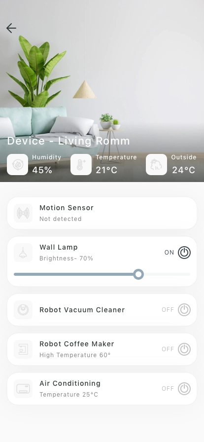 Smart Home Mobile App UI Kit - Screenshot 5