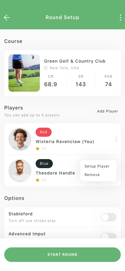 Golf GPS Track Mobile App UI Kit - Screenshot 5
