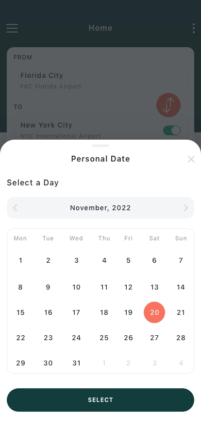 Booking Flight Ticket Mobile App UI Kit - Screenshot 3