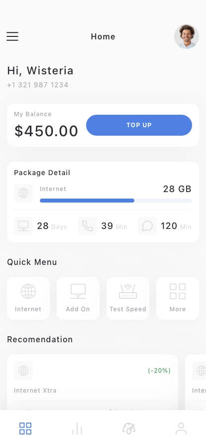 Internet Provider Mobile App UI Kit - Screenshot 1