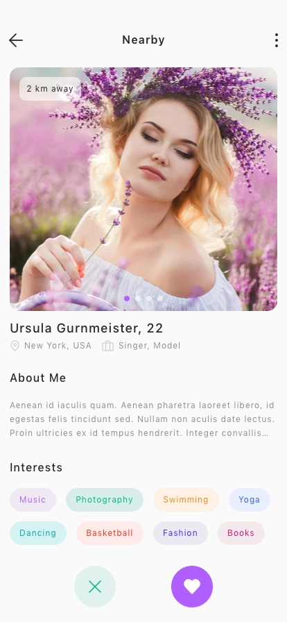 Dating & Social Mobile App UI Kit - Screenshot 2