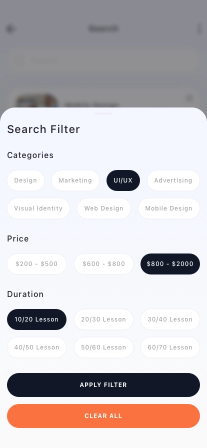 Online Learning Mobile App UI Kit - Screenshot 2