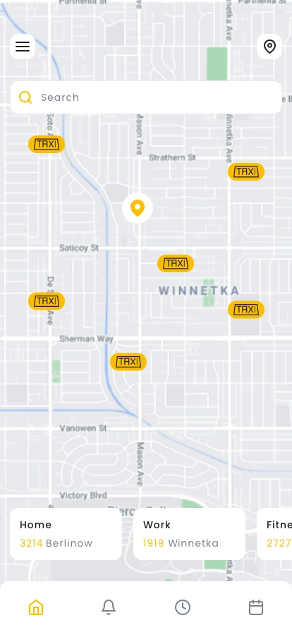 Taxi App UI Kit - Screenshot 1
