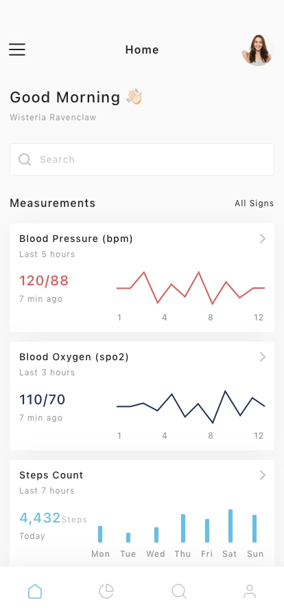 Virtual Patient Monitoring Mobile App UI Kit - Screenshot 1