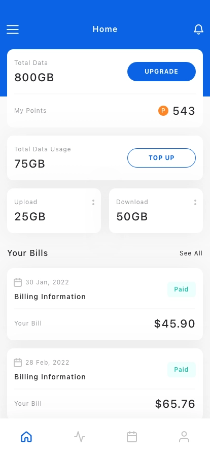 Internet Provider App UI Kit - Screenshot 1
