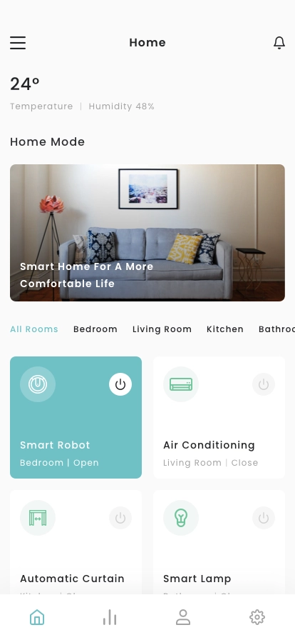Smart Home Controller Mobile App UI Kit - Screenshot 1