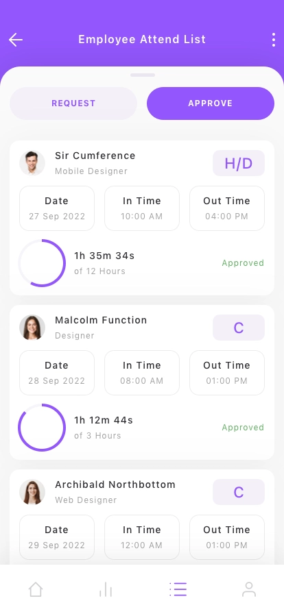 HRM & Payroll Management Mobile App UI Kit - Screenshot 2