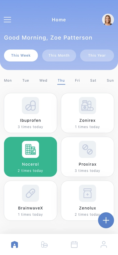 AI Medicine Reminder Mobile App UI Kit - Screenshot 1