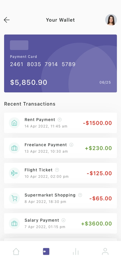 Finance Mobile App UI Kit - Screenshot 1