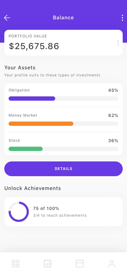 Investment Mobile App UI Kit - Screenshot 1