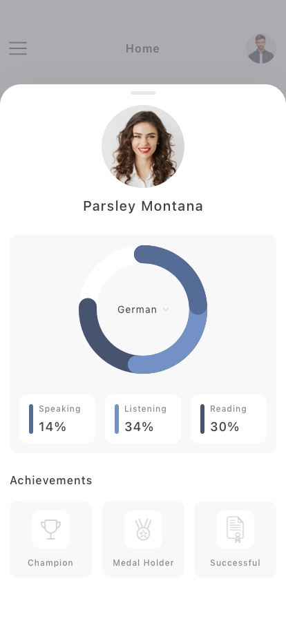 Language Learning Mobile App UI Kit - Screenshot 5