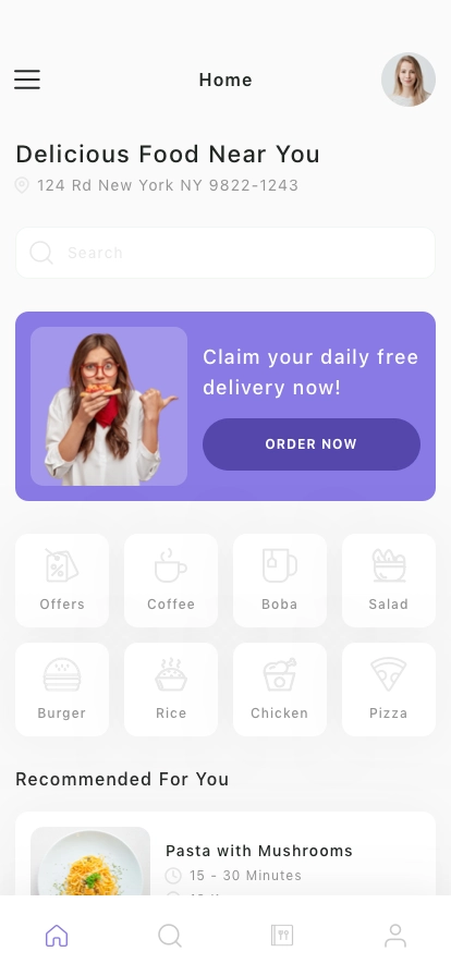 Cooking & Delivery Mobile App UI Kit - Screenshot 3