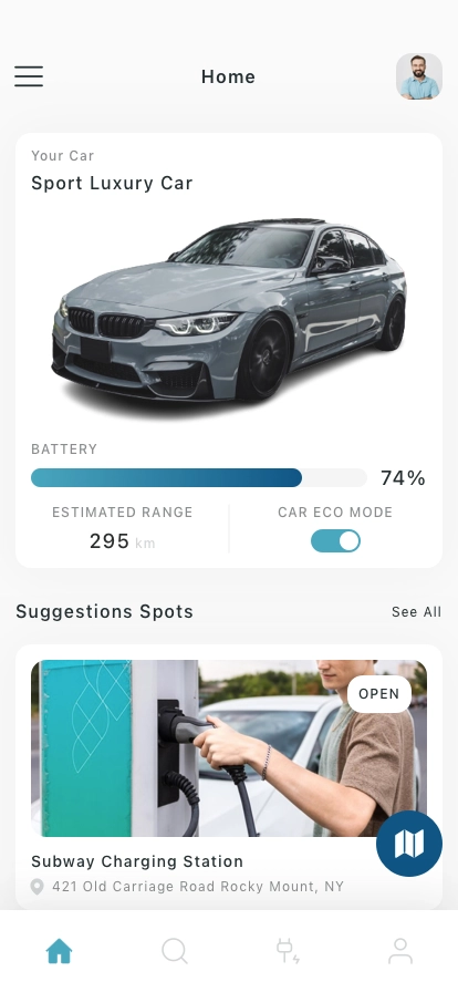 Car & Ev Charging Mobile App UI Kit for Figma, Sketch & XD | UIworkshop