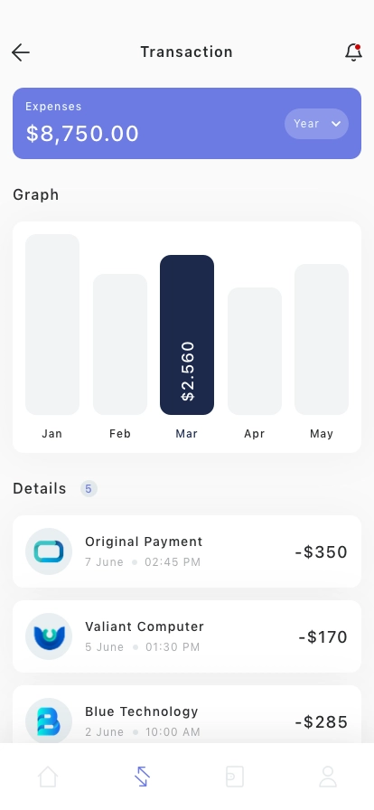 Financial Business Mobile App UI Kit - Screenshot 3