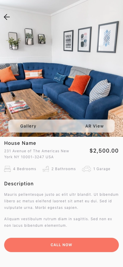 Home Mortgage Calculator Mobile App UI Kit - Screenshot 4