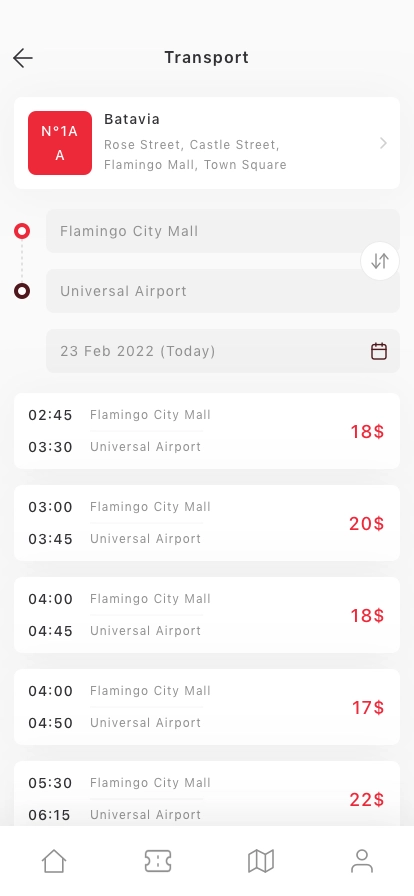 Bus Ticket & Transport Mobile App UI Kit - Screenshot 2