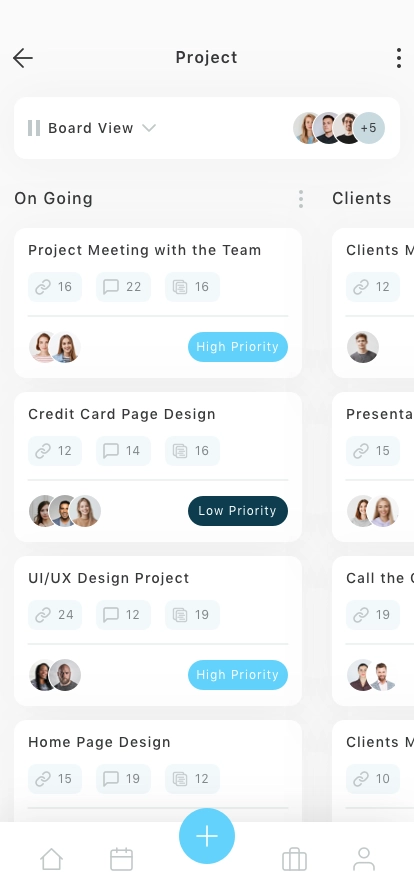 Project Management Mobile App UI Kit - Screenshot 3