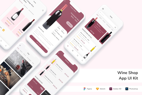 Wine Shop App UI Kit