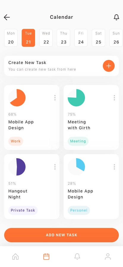 Acitivity Management App UI Kit - Screenshot 5