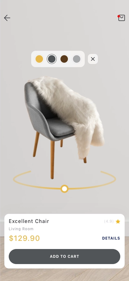 Furniture Shop Mobile App UI Kit - Screenshot 5