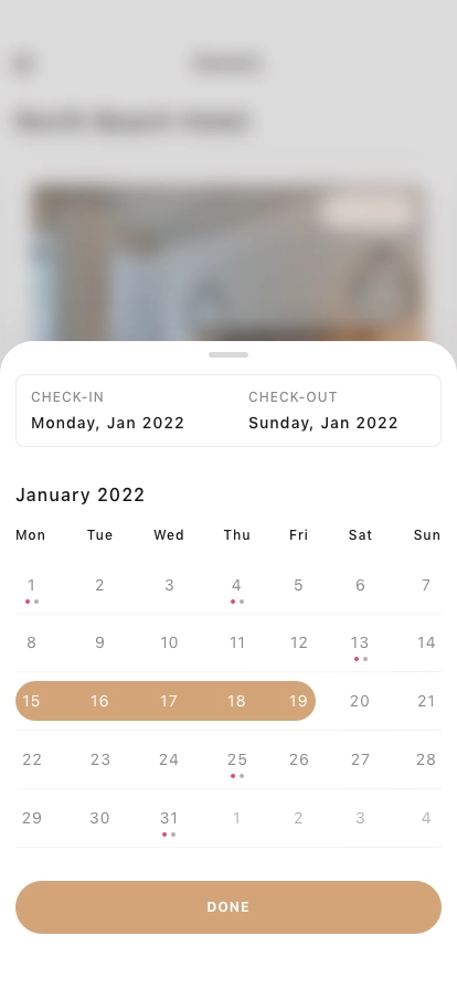 Hotel Booking Mobile App UI Kit - Screenshot 4