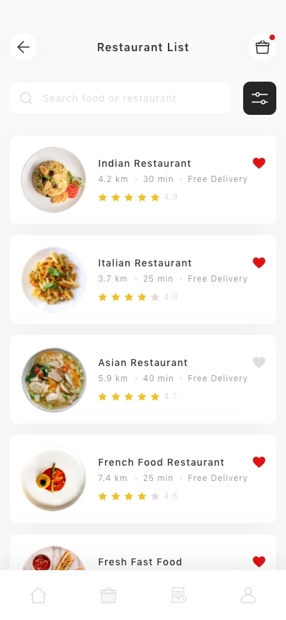 Food Delivery Mobile App UI Kit - Screenshot 3