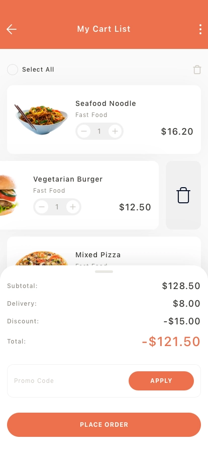 Food Ordering Mobile App UI Kit - Screenshot 5