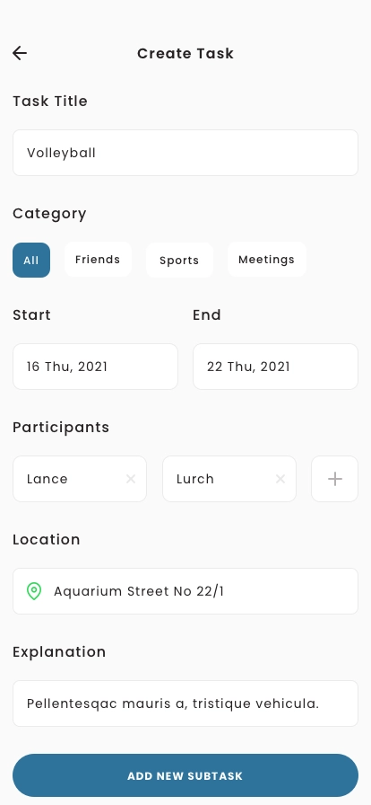 Task & Project Management Mobile App UI Kit - Screenshot 2